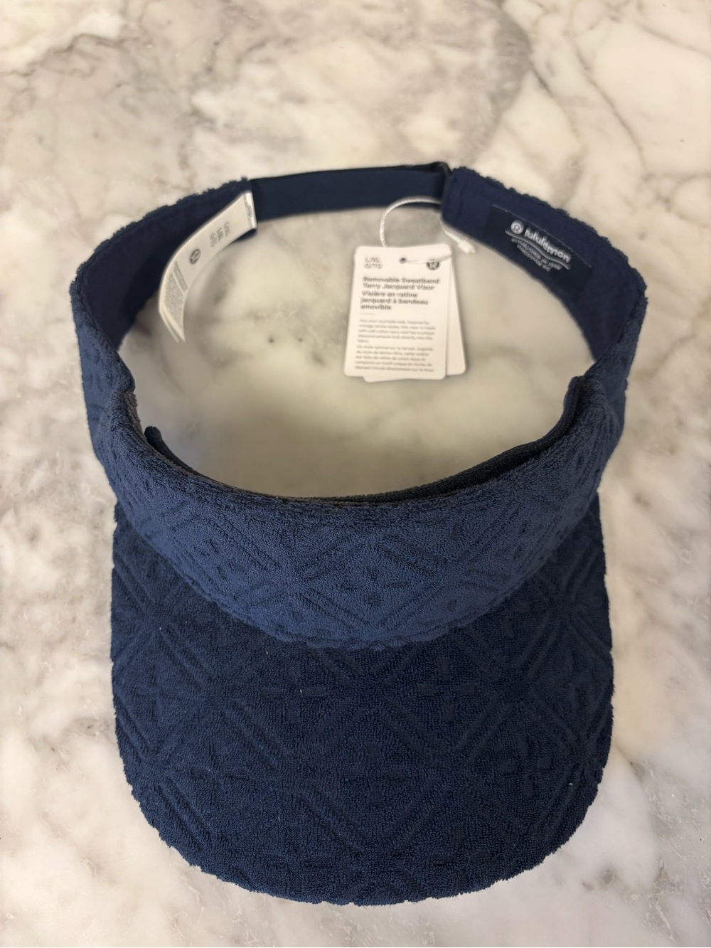 lululemon athletica Navy Textured Kids Sun Visor